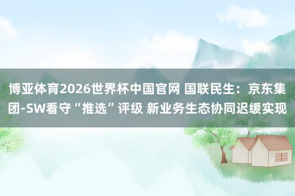 博亚体育2026世界杯中国官网 国联民生：京东集团-SW看守“推选”评级 新业务生态协同迟缓实现