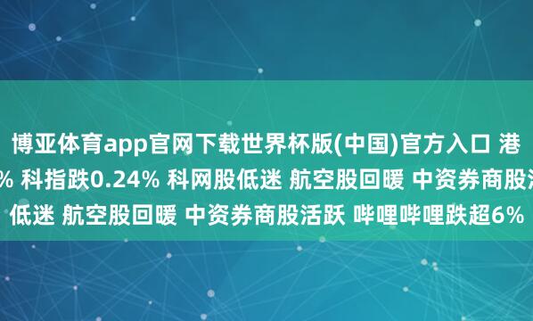 博亚体育app官网下载世界杯版(中国)官方入口 港股午评：恒指跌0.02% 科指跌0.24% 科网股低迷 航空股回暖 中资券商股活跃 哔哩哔哩跌超6%