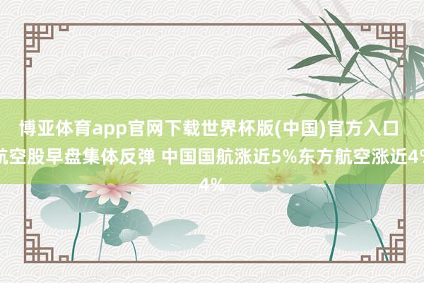 博亚体育app官网下载世界杯版(中国)官方入口 航空股早盘集体反弹 中国国航涨近5%东方航空涨近4%