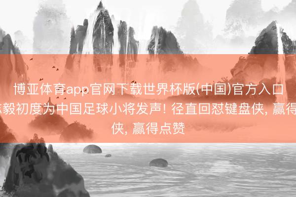 博亚体育app官网下载世界杯版(中国)官方入口 范志毅初度为中国足球小将发声! 径直回怼键盘侠， 赢得点赞
